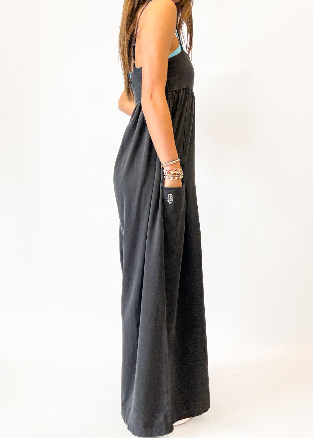 FP Movement Hot Shot Strappy Onesie - Black