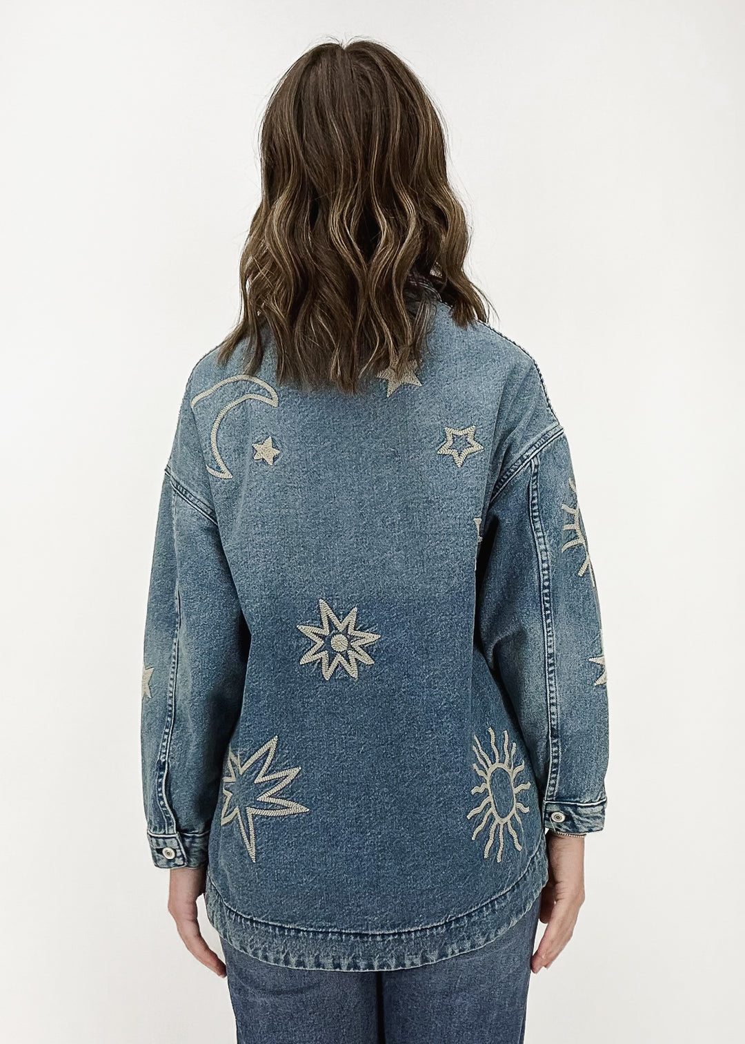 Free People Madison City Embroidered Jacket