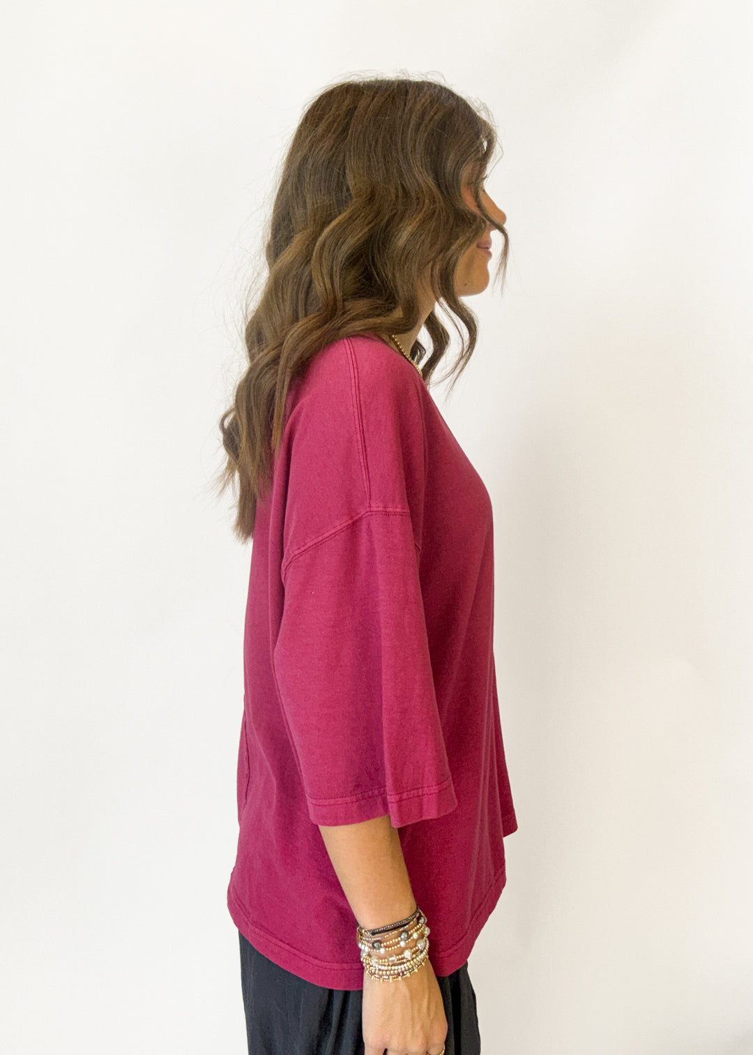 We The Free Perfect Oversized Tee - Glass Roses