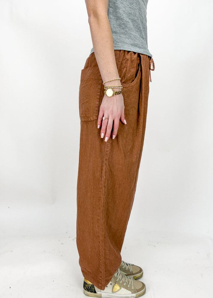 Free People Chambers Laid Back Pull On Pant - Canyon Sunset