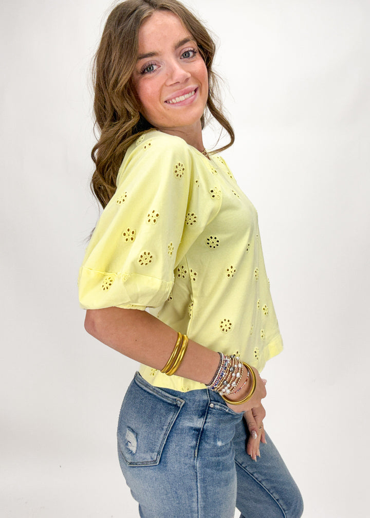 Free People Jessie Eyelet Tee