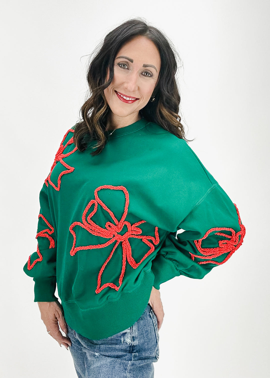 Holiday Ribbon Sweater