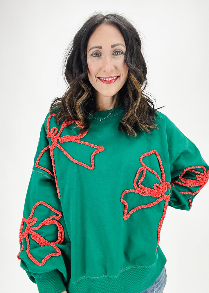 Holiday Ribbon Sweater