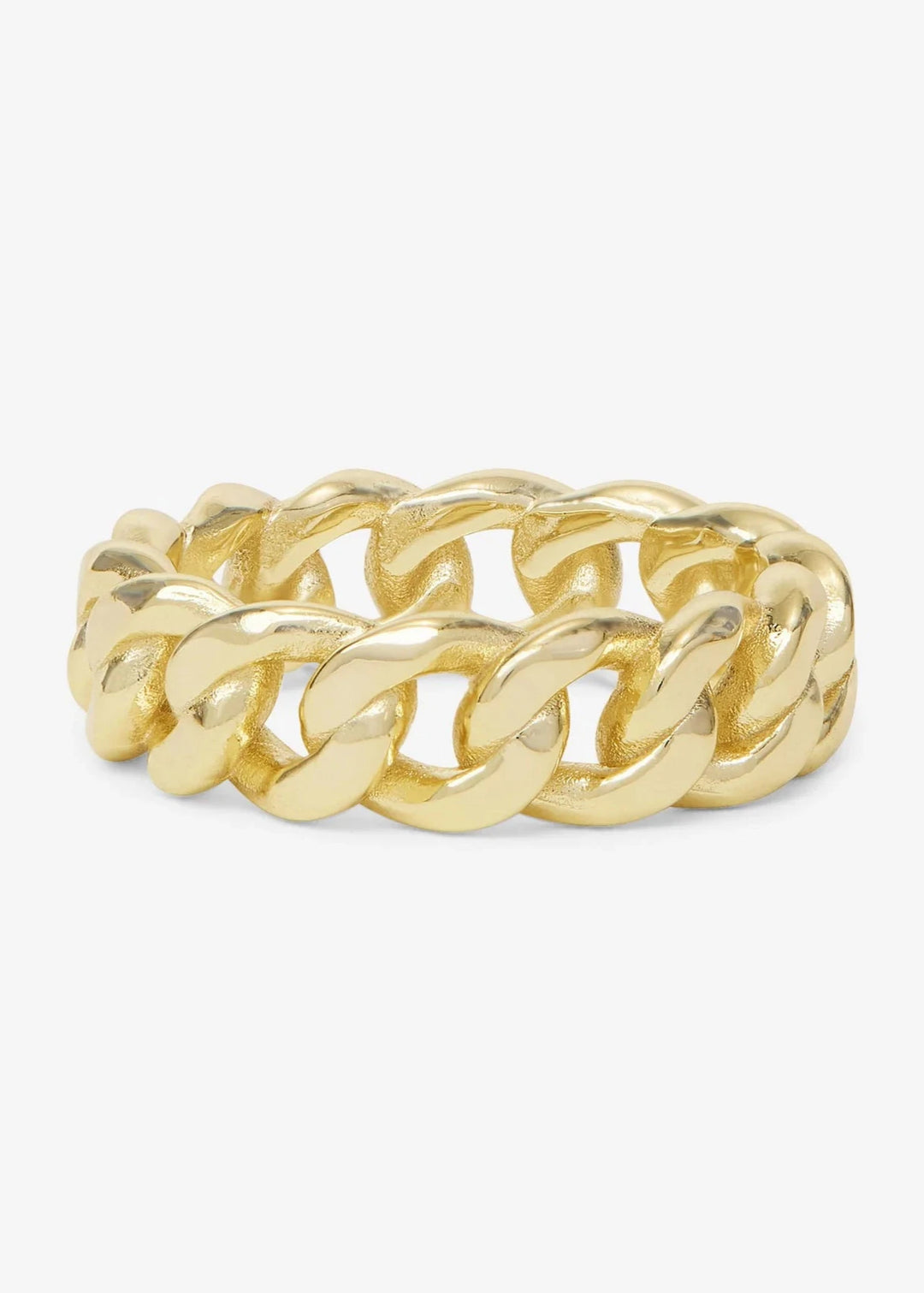 Melinda Maria women's gold cuban chain ring