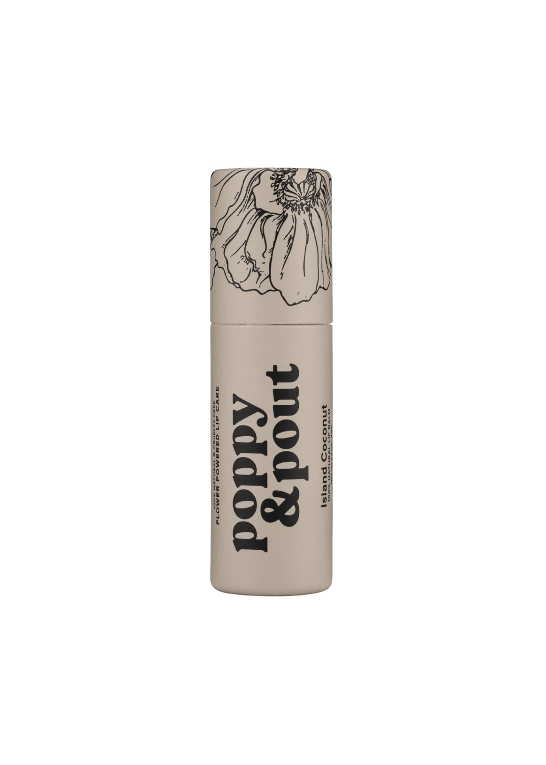 Poppy & Pout Lip Balm in Island Coconut