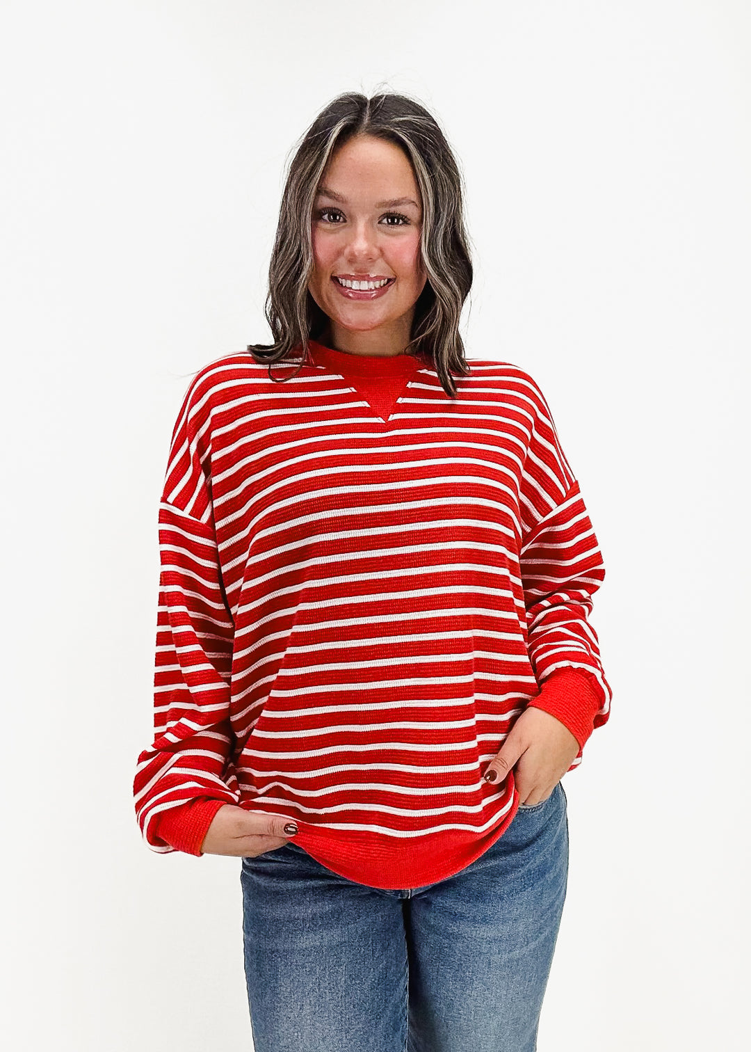 Sailor Cloudy Knit Stripe Sweatshirt