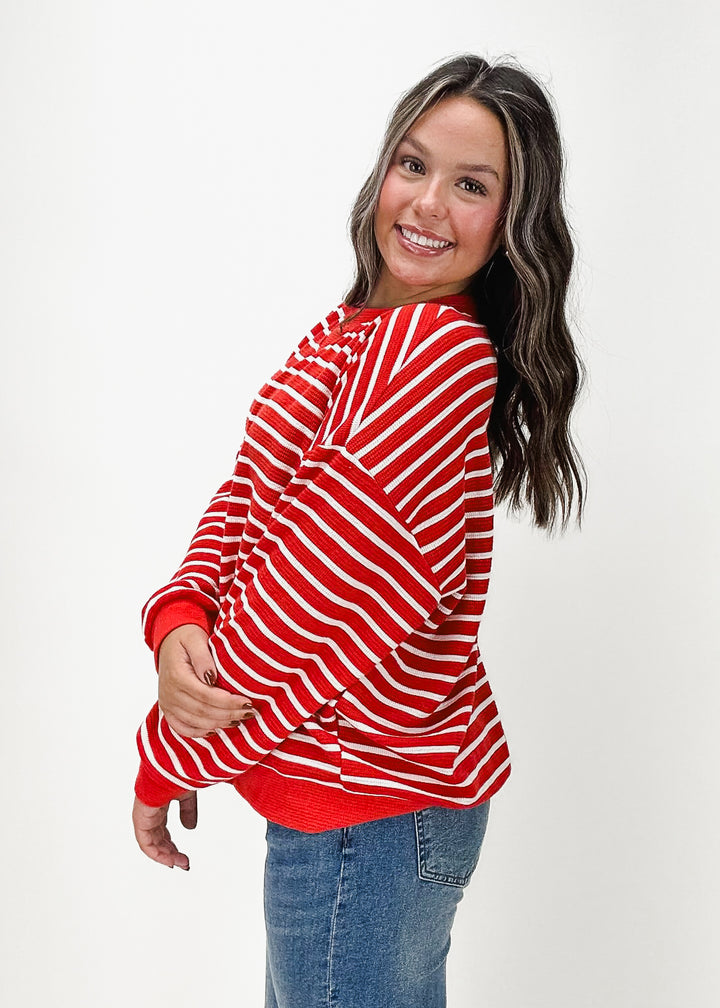 Sailor Cloudy Knit Stripe Sweatshirt