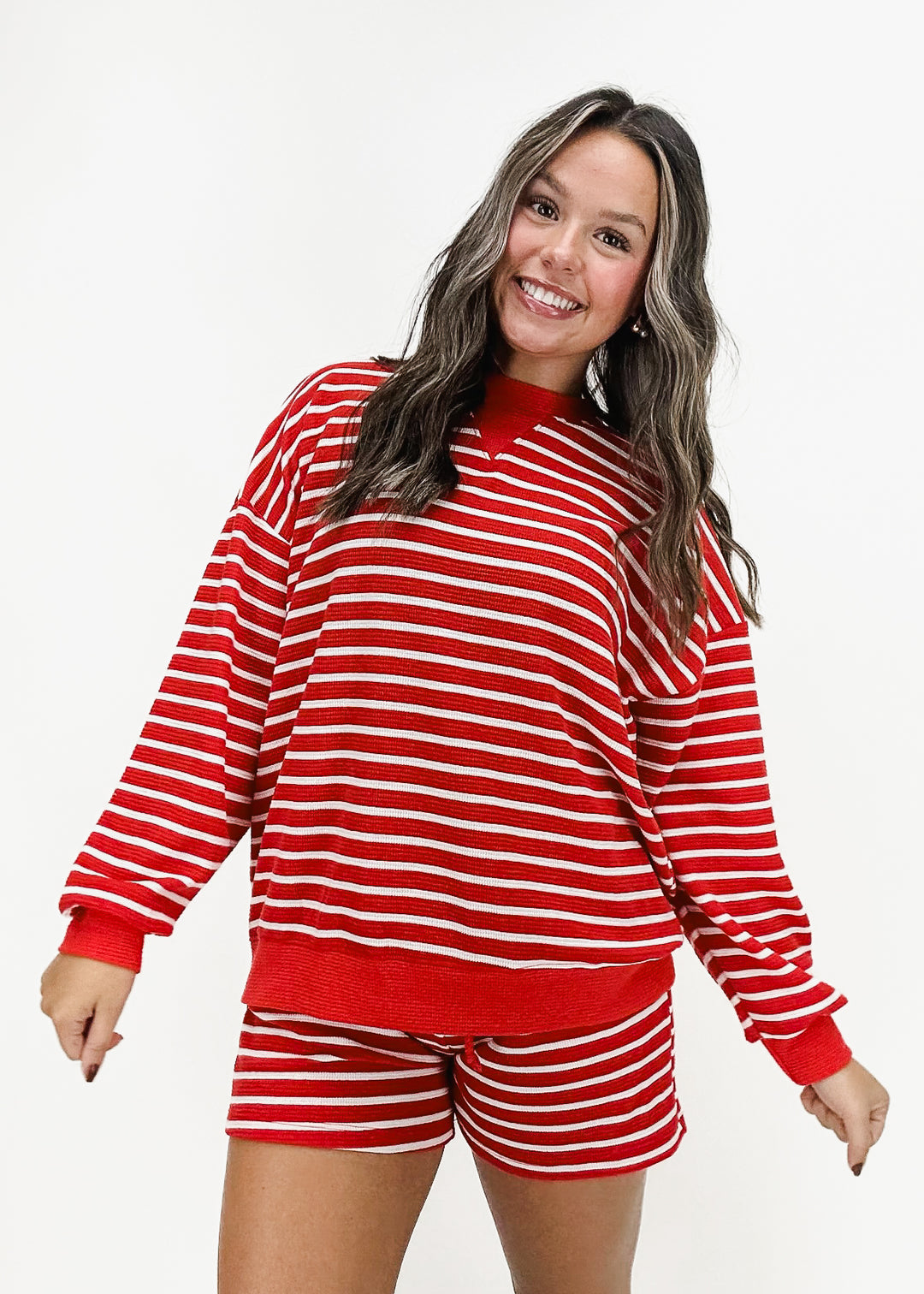 Sailor Cloudy Knit Stripe Sweatshirt