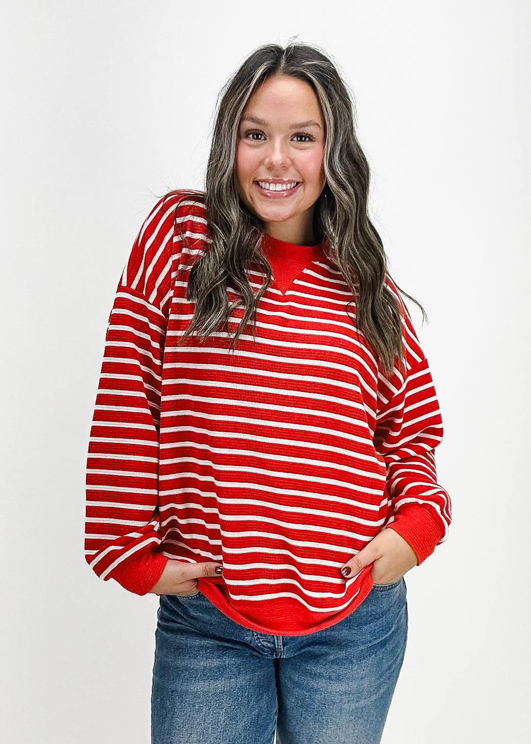 Sailor Cloudy Knit Stripe Sweatshirt