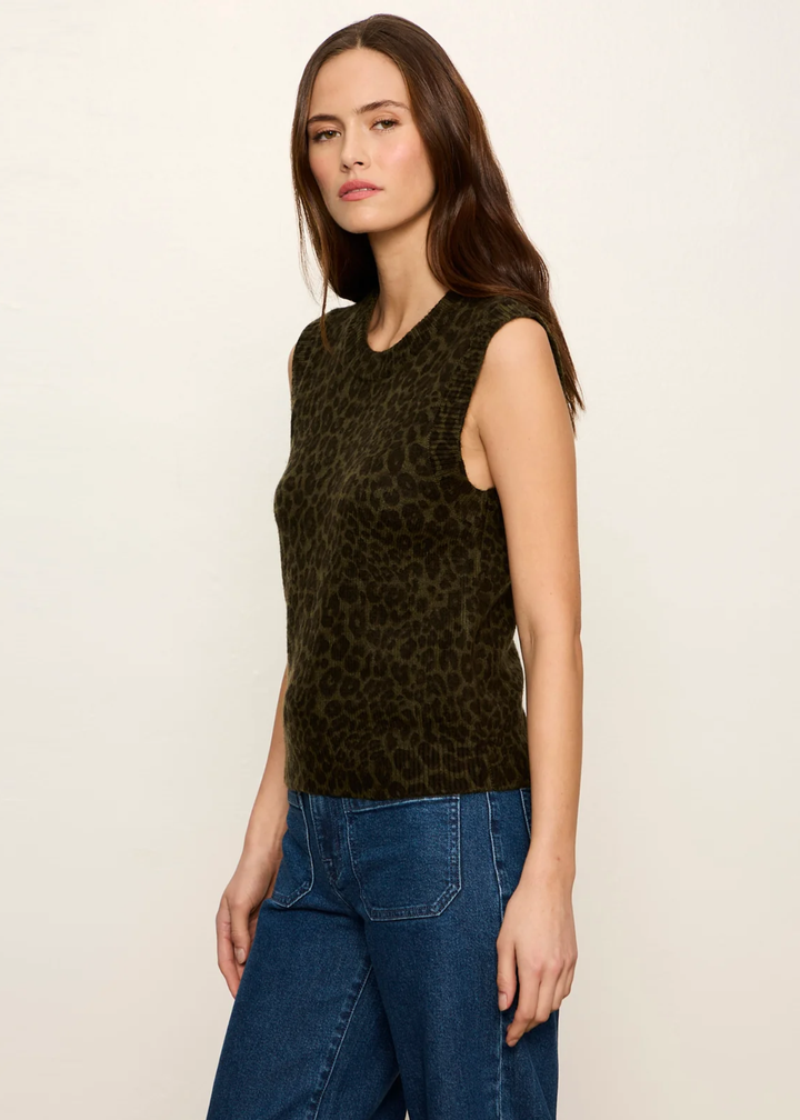 Sanctuary Clothing Soft Printed Shell Sweater - Kalamata Leo