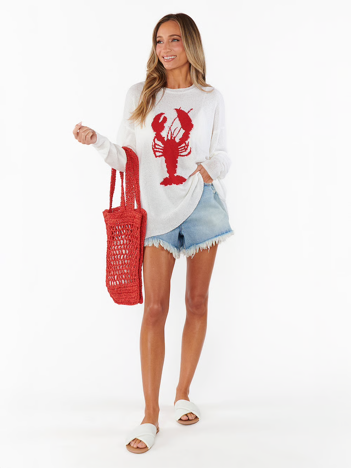 Show Me Your Mumu Woodsy Sweater - Lobster Knit