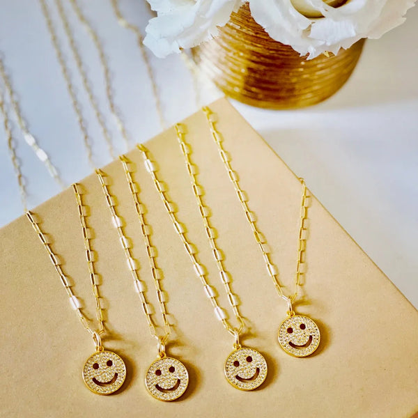 Allison Avery  Smiley Face Charm - Gold