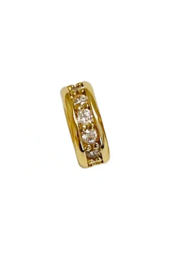 Allison Avery  Spacer Bead - Gold/Diamond