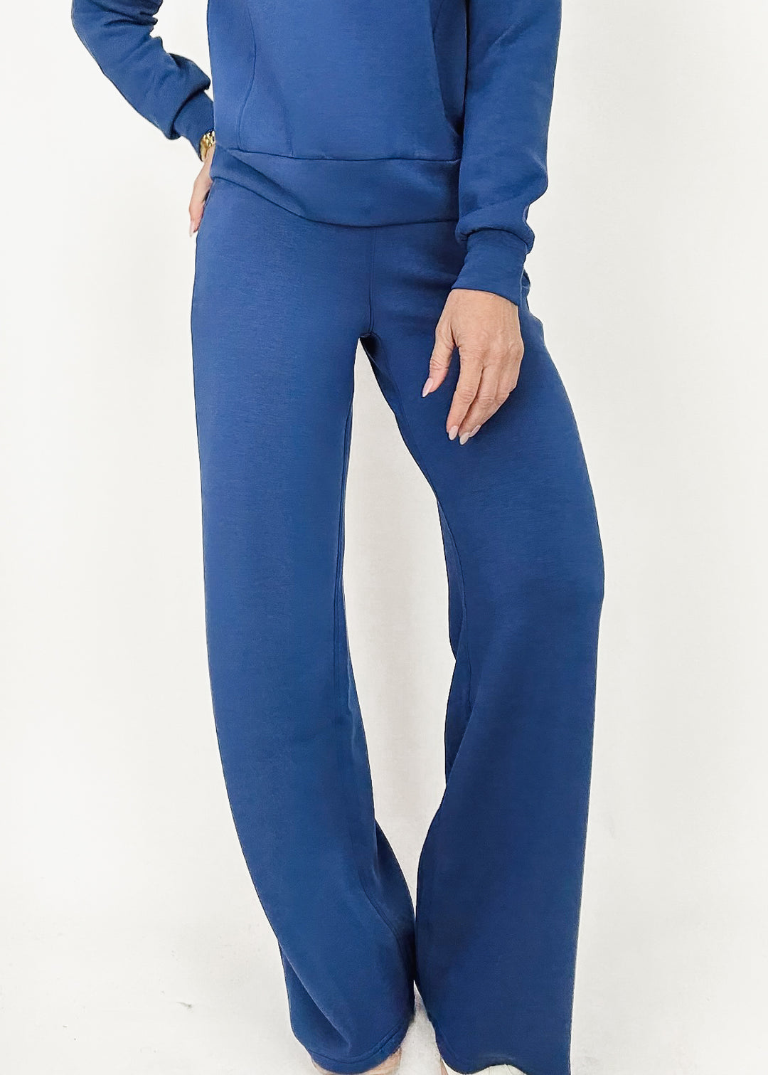 Spanx AirEssentials Wide Leg Pant - Faded Indigo