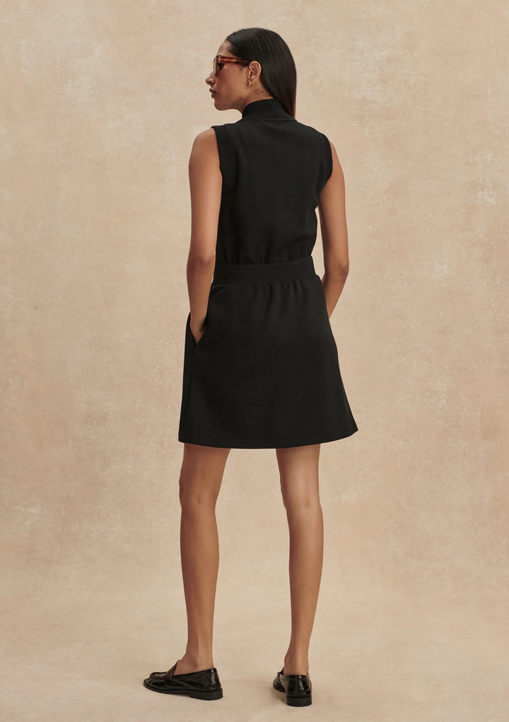 Varley Polyanna Half Zip Dress - Black