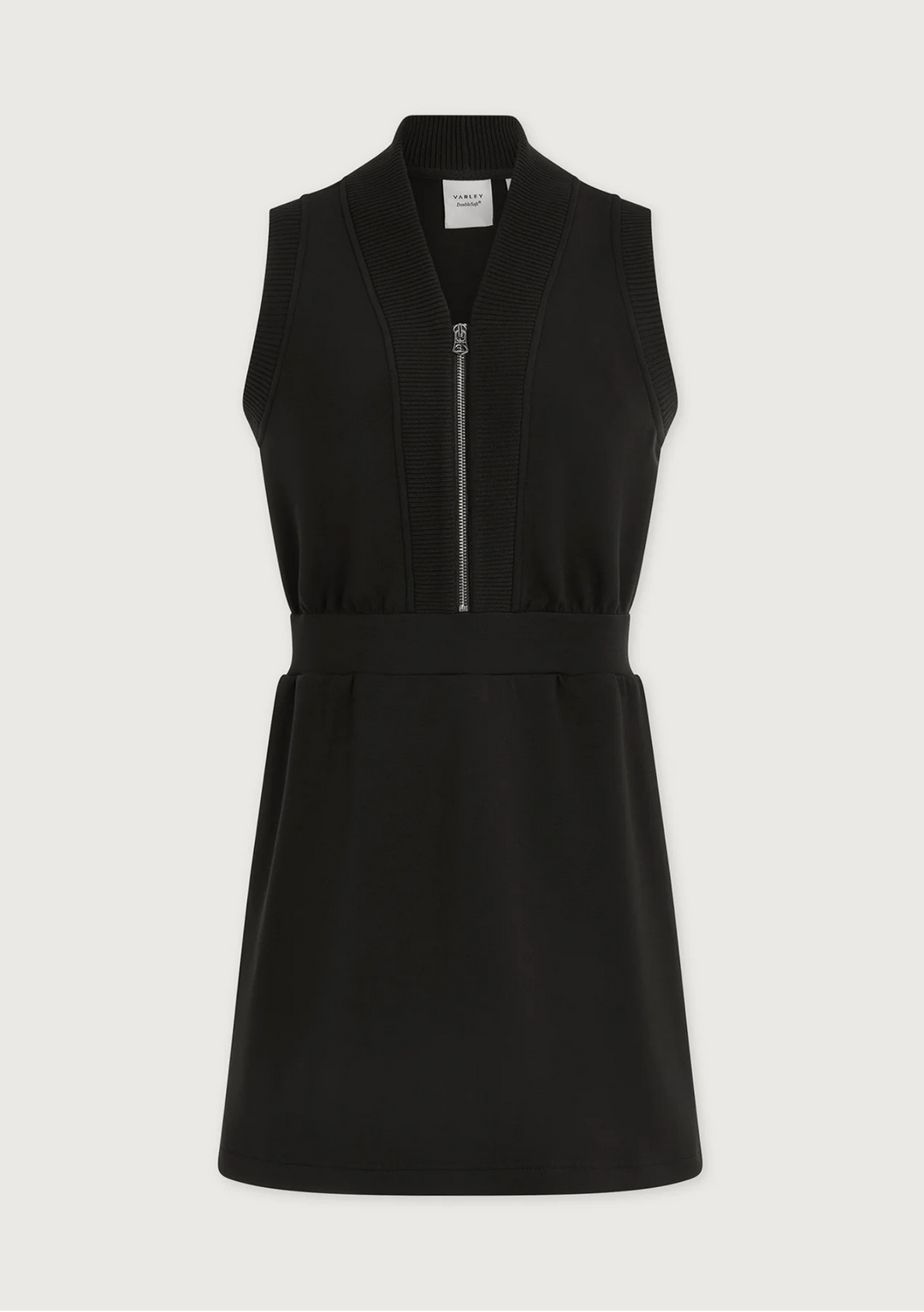 Varley Polyanna Half Zip Dress - Black