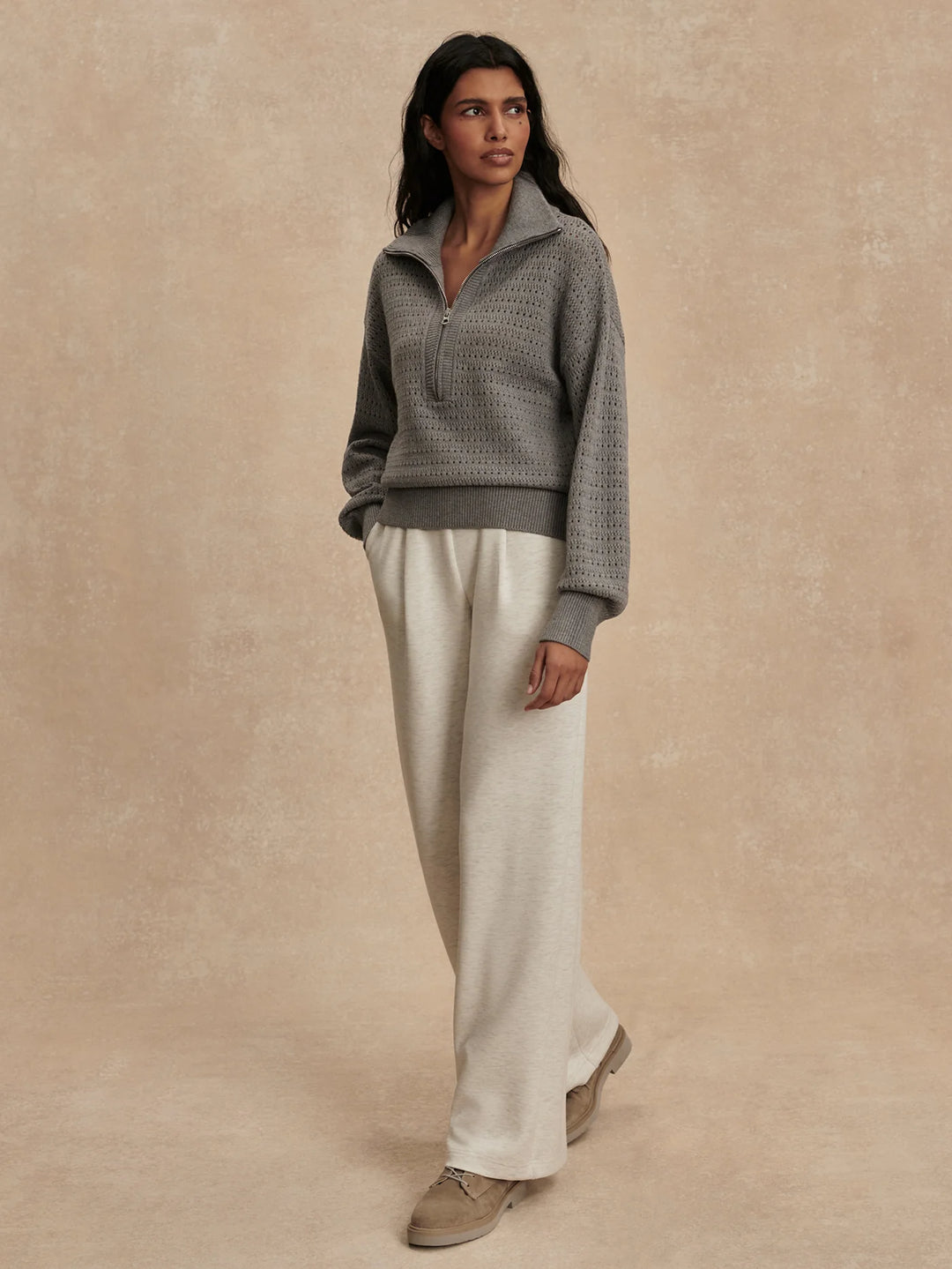 Varley Darla Half Zip Knit