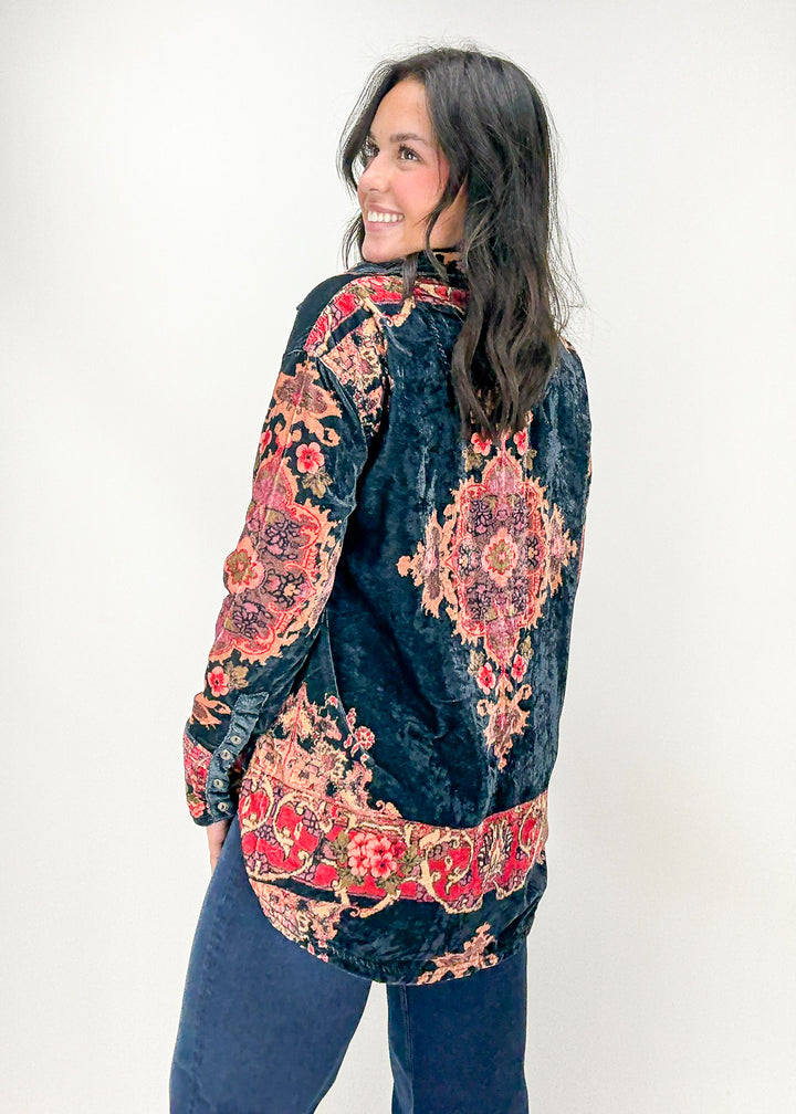 Free People One Night Velvet Top