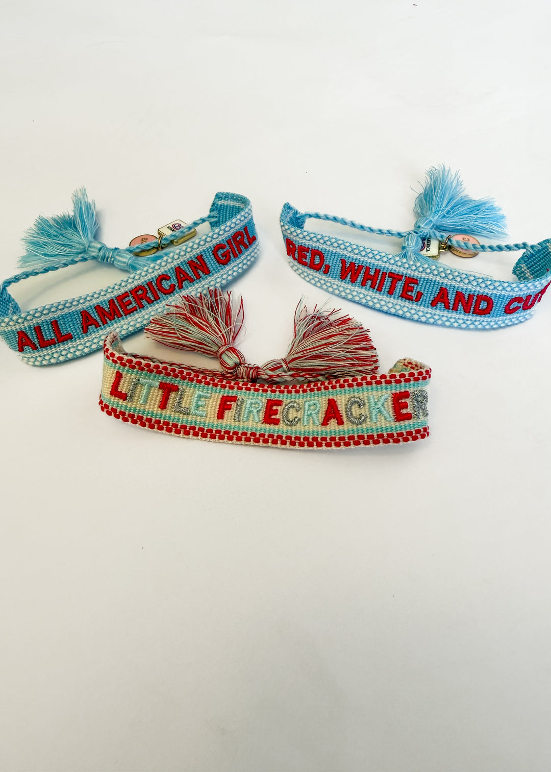Red, White, and Cute Bracelet - Little Girl's Size