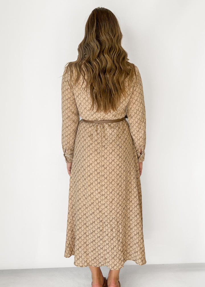 Tammy Button Front Midi Dress