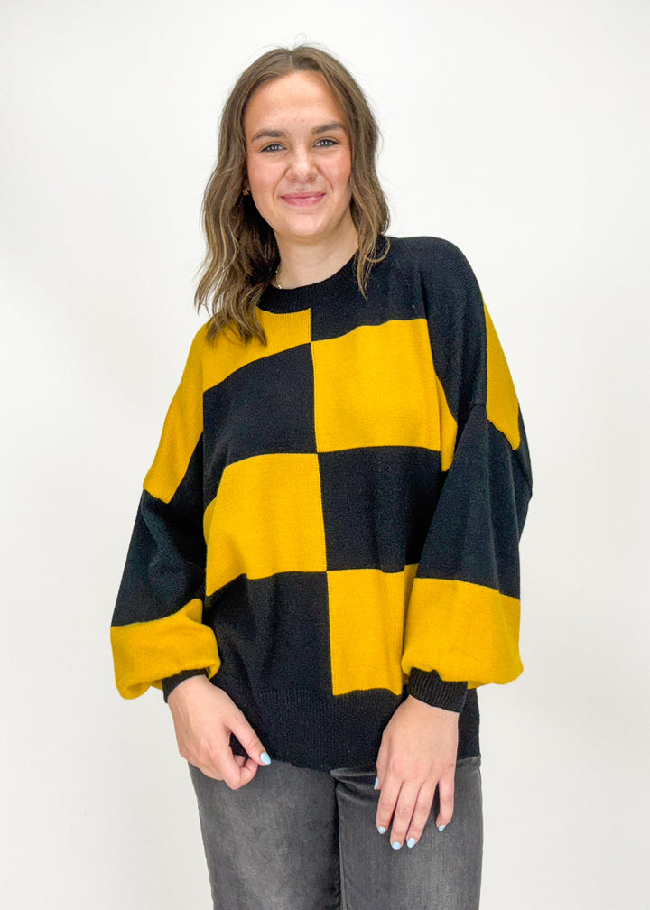 Mallory Checkered Sweater