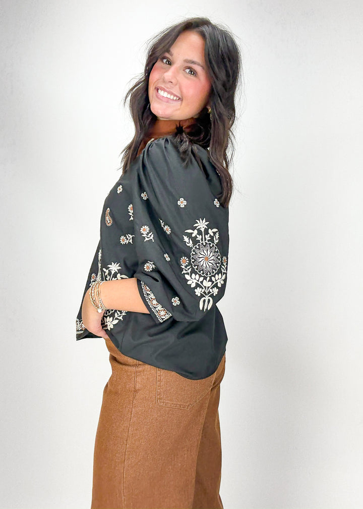 Aubrey Embroidered Top