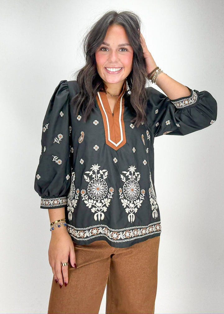 Aubrey Embroidered Top