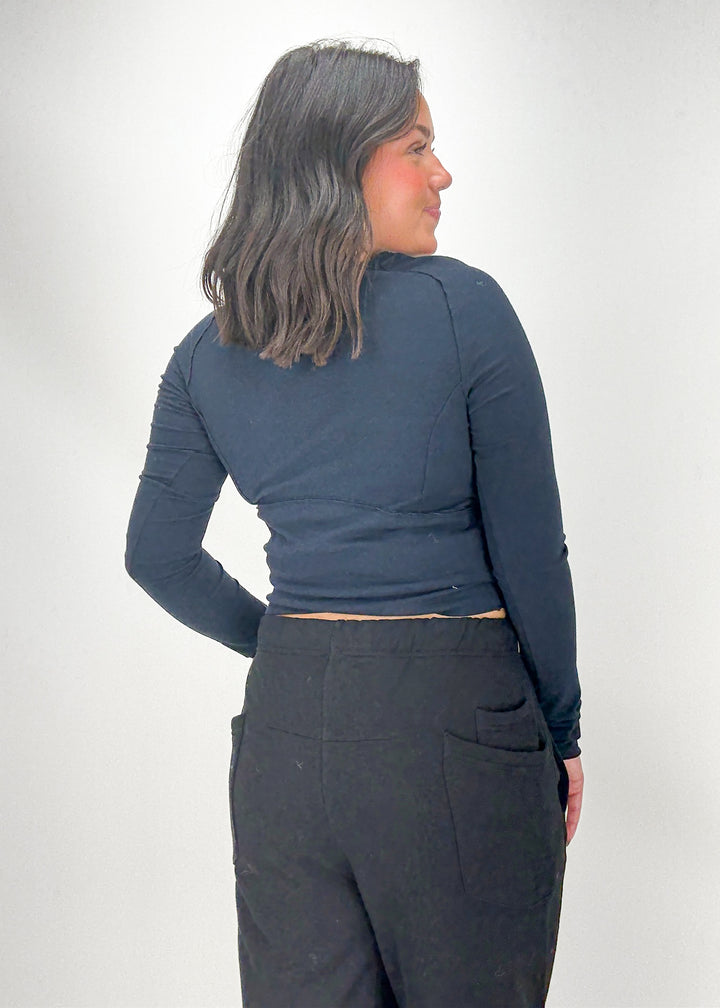 Free People Protagonist Long Sleeve Tee - Black