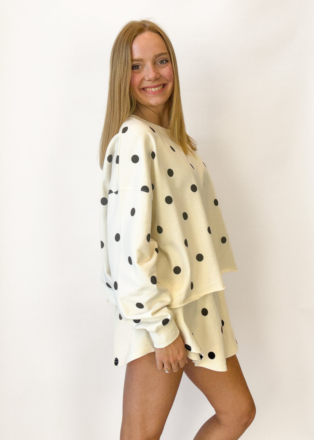 Annie Polka Dot Sweatshirt