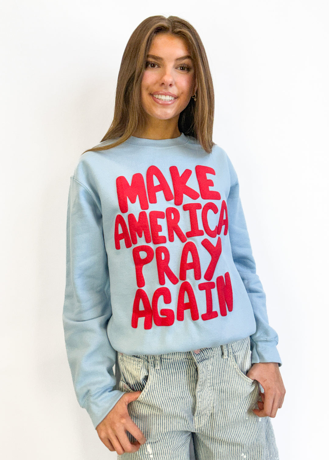 Make America Pray Puff Sweatshirt