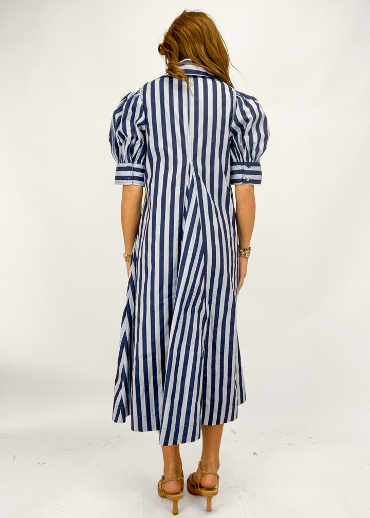 Vivian Striped Midi Dress