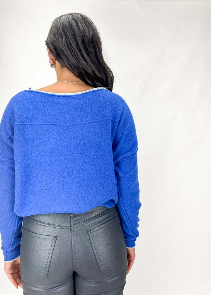 Free People See Me Pullover - Mazarine Combo