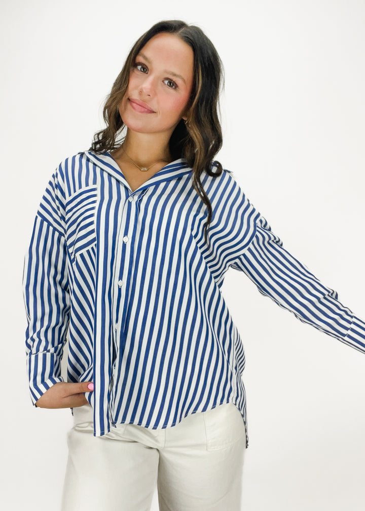 Collins Striped Button Down