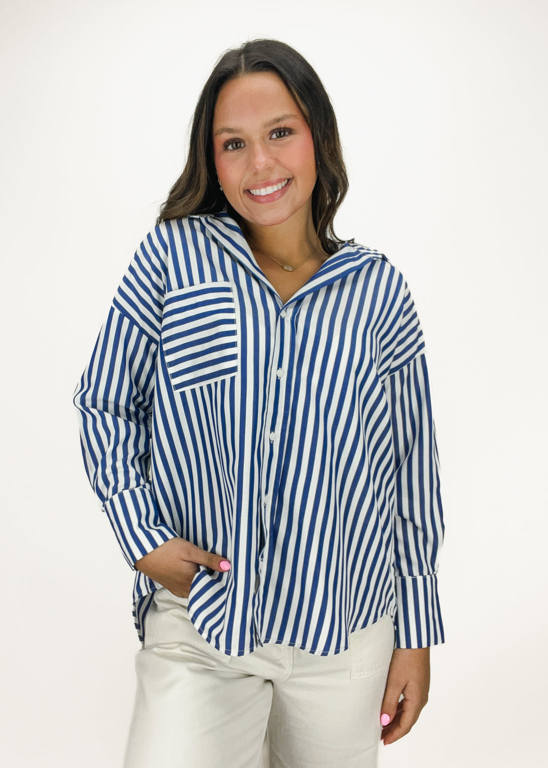 Collins Striped Button Down