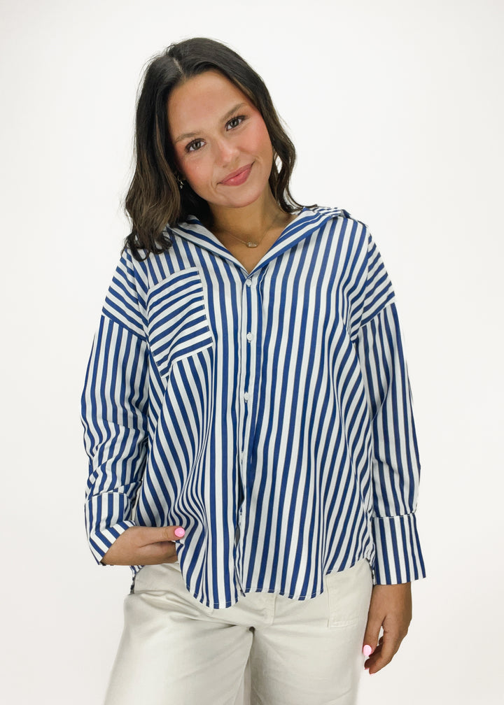 Collins Striped Button Down