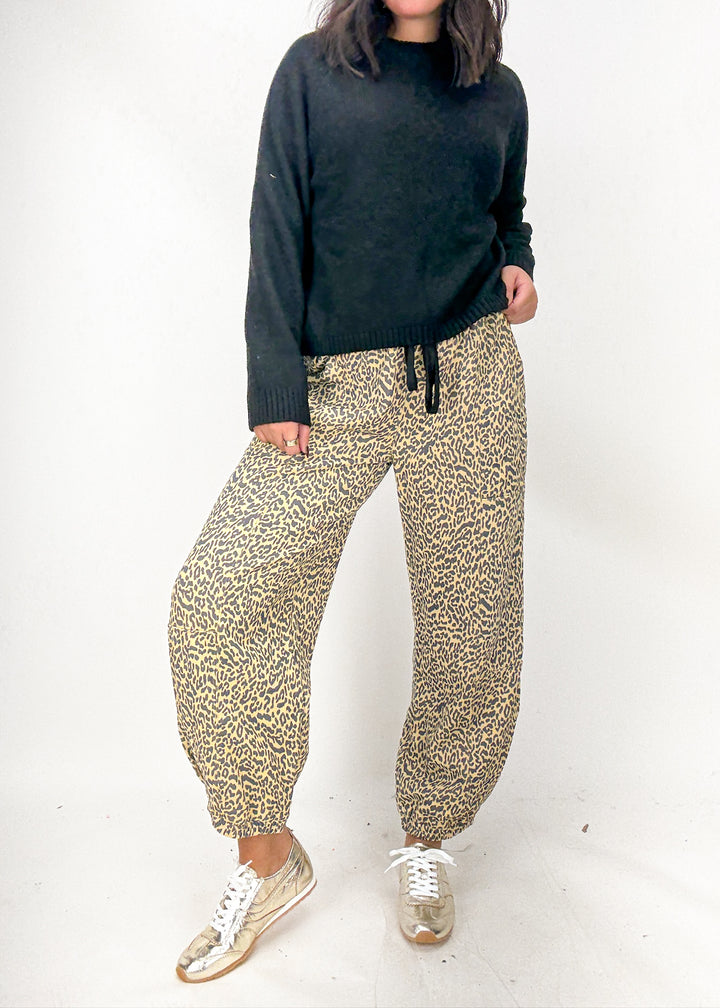 Cleo Leopard Print Sweatpants