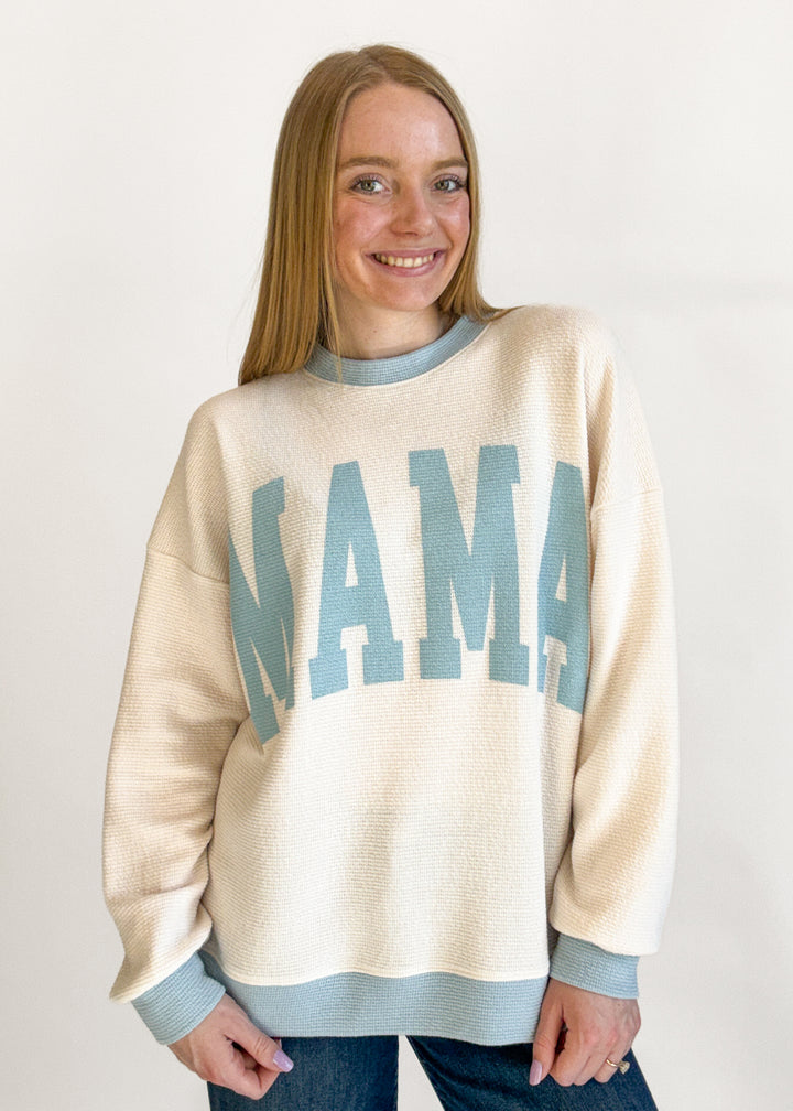Mama Sweatshirt - Blue
