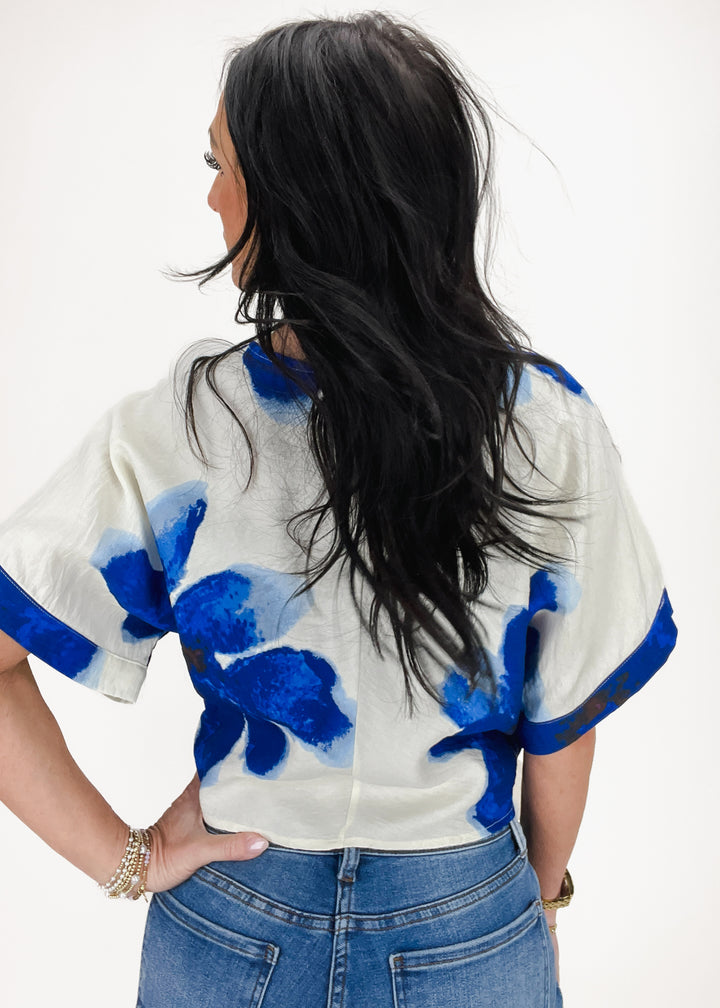 Iris Floral Top