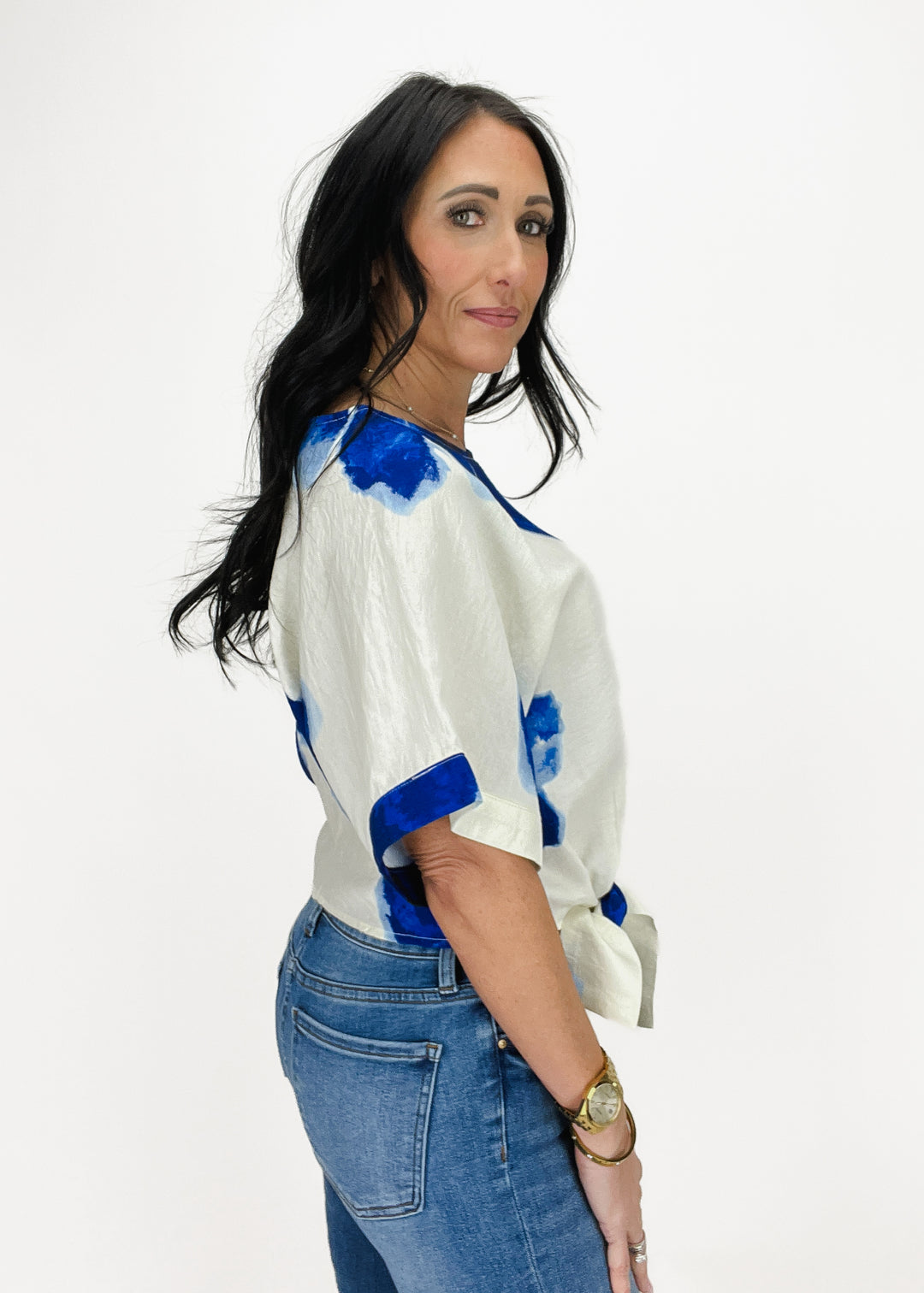 Iris Floral Top