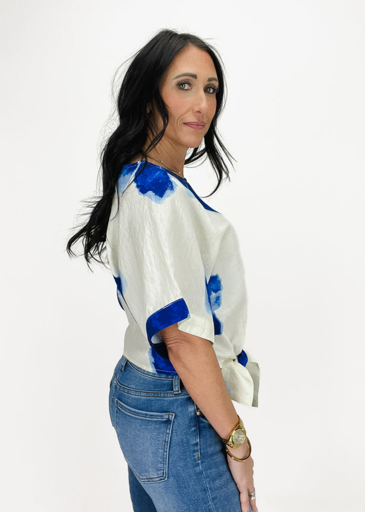 Iris Floral Top
