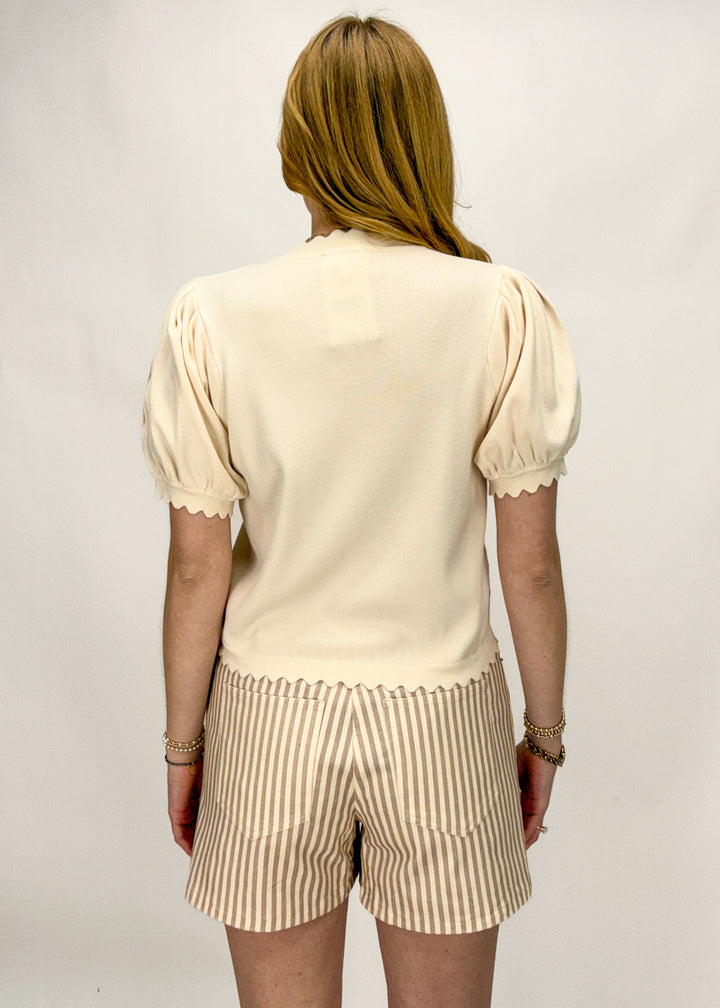 Jackie Scalloped Top