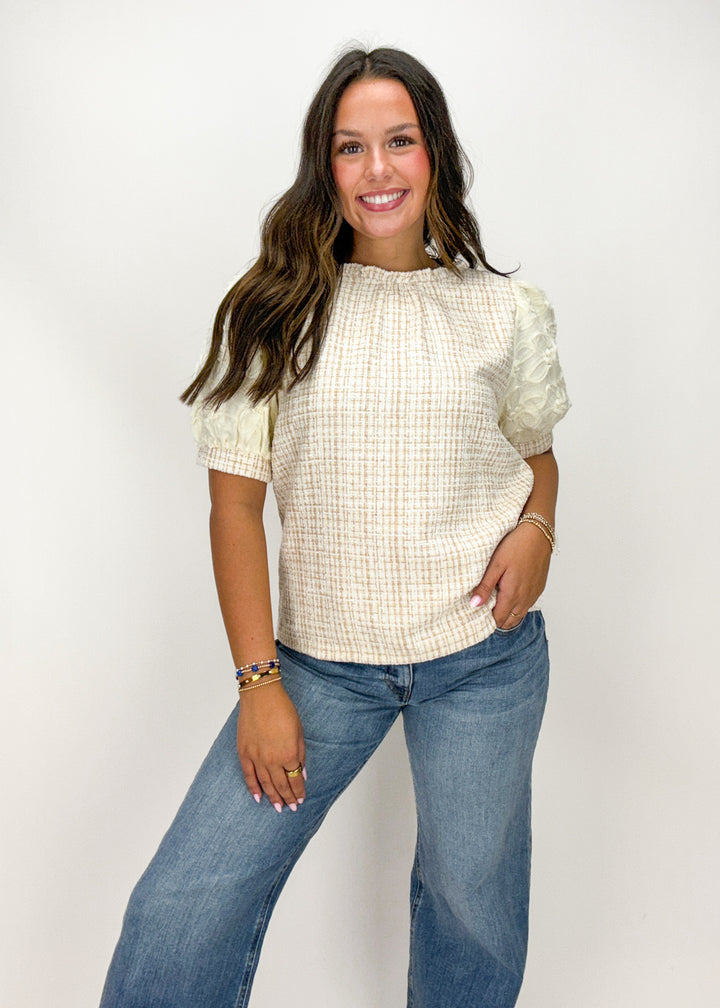 Taylyn Tweed Top