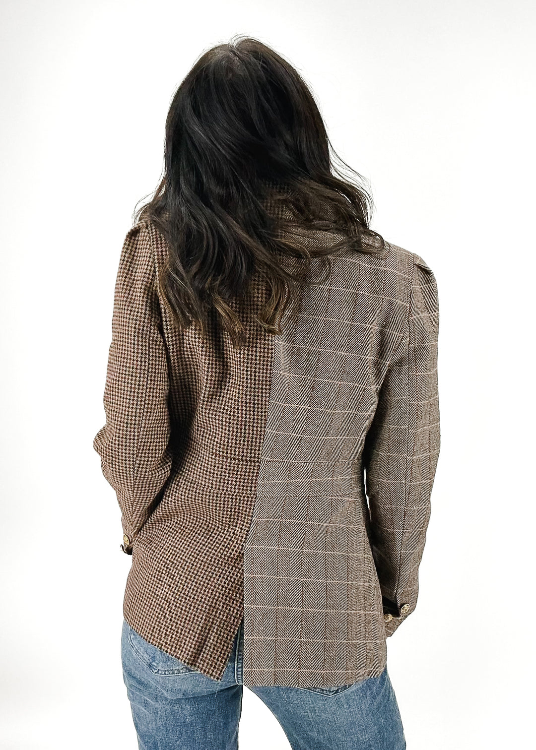 Plaid Horse Bit Blazer