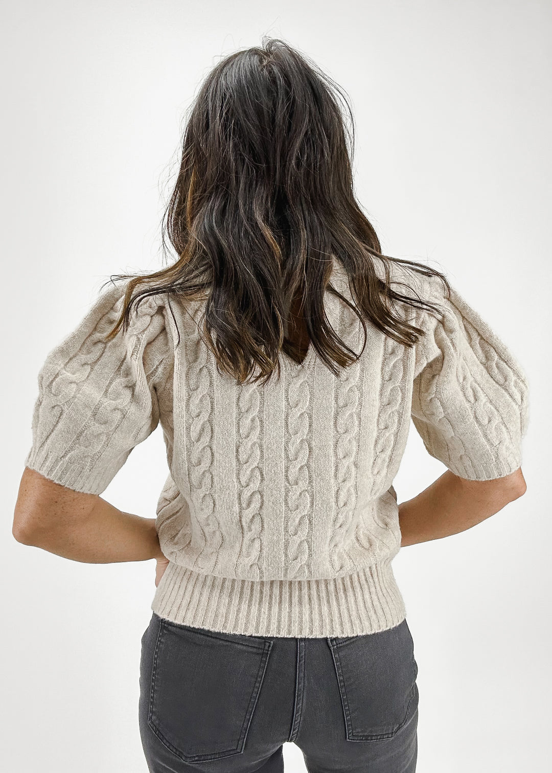 Ashlyn Cable Knit Sweater Top