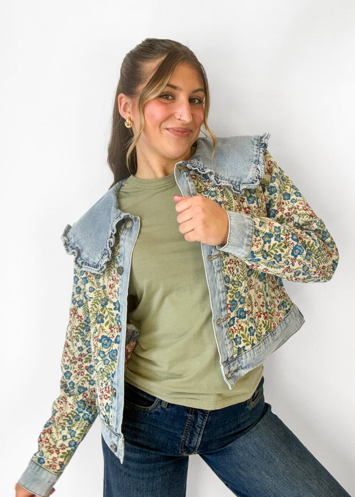 Elle Vintage Embroidered Denim Jacket