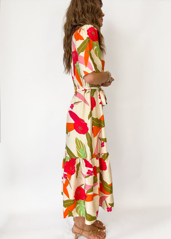 Cathy Floral Midi Dress