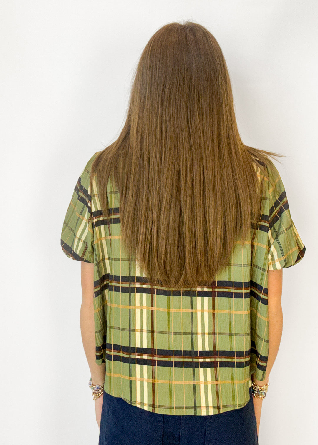 Francie Plaid Top