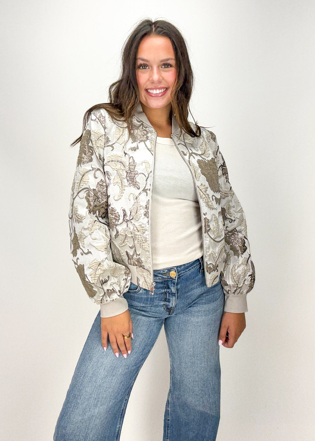 Molly Floral Bomber Jacket