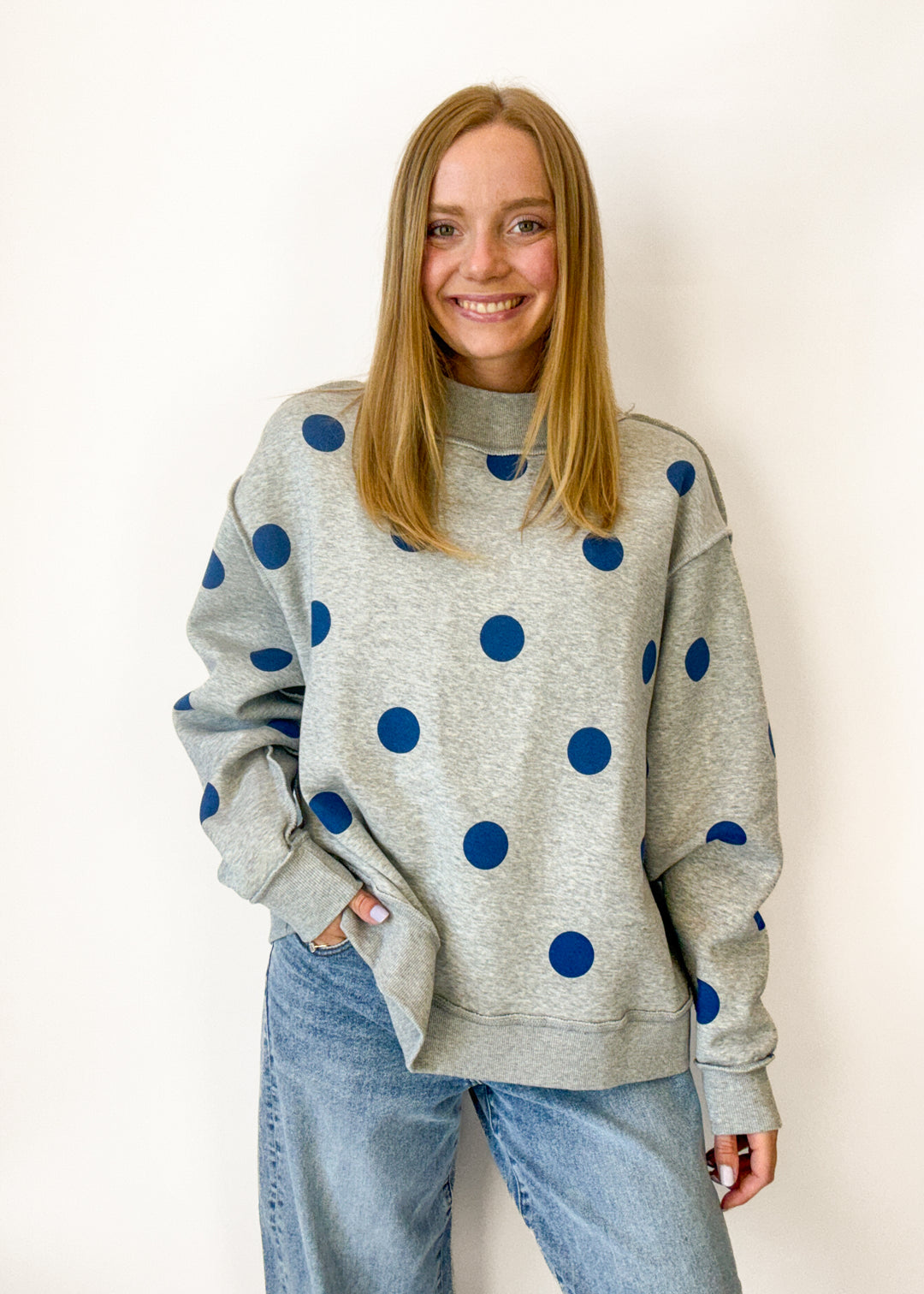 WRSHIP 2-Sided Mock Neck Sweatshirt
