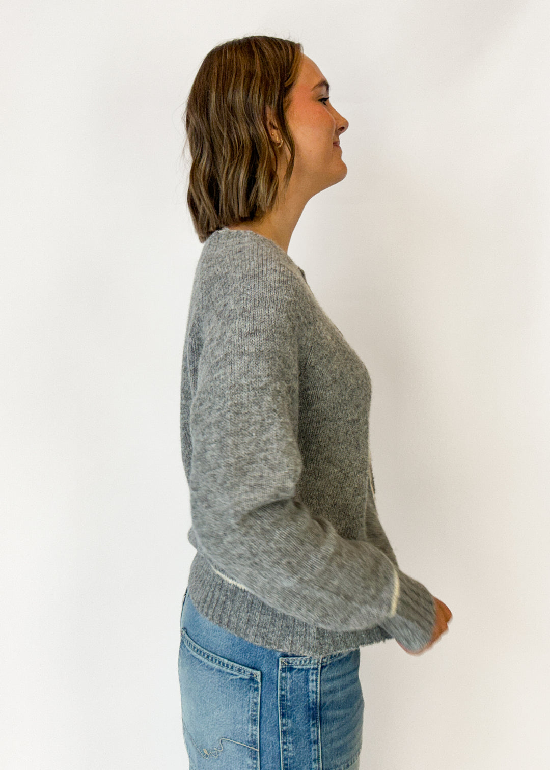 Brynn Trim Button Cardigan